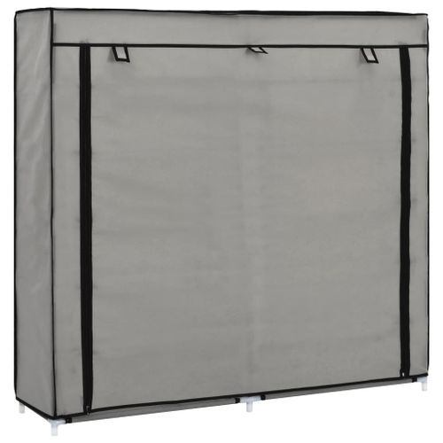 282434 Shoe Cabinet with Cover Grey 115x28x110 cm Fabric slika 26