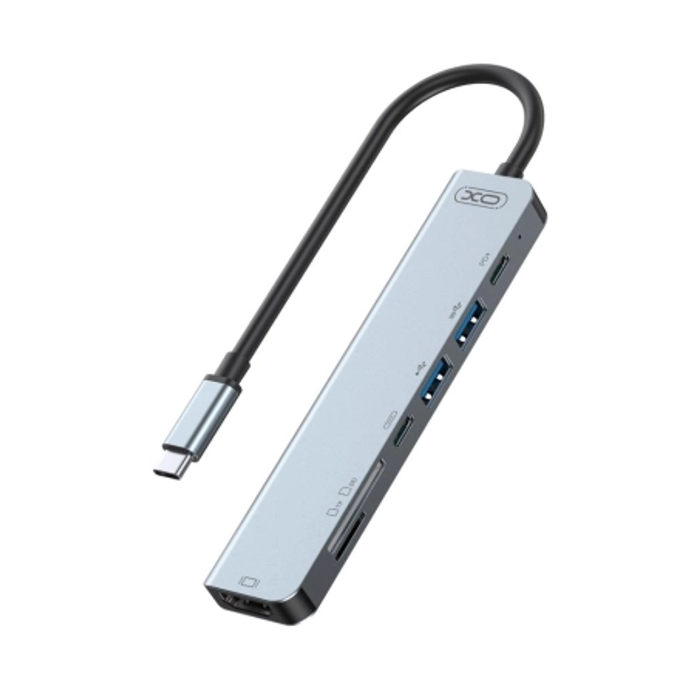 XO HUB008 USB Type-C Multi-hub 7in1 slika 1