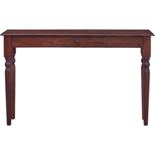 Konzolni stol klasični smeđi 120 cm od masivnog drva mahagonija slika 3