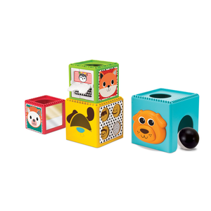 Infantino 003066 B-Kids Didaktička igračka Busy Baby Stackers - Kocke