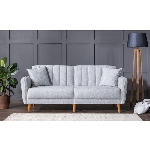 Atelier Del Sofa Aqua-Grey Grey 3-Seat Sofa-Bed slika 2