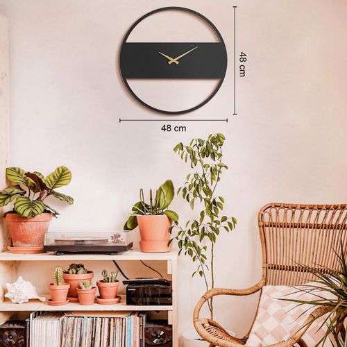 Wallity Ukrasni metalni zidni sat Stripe Metal Wall Clock - APS103 slika 3