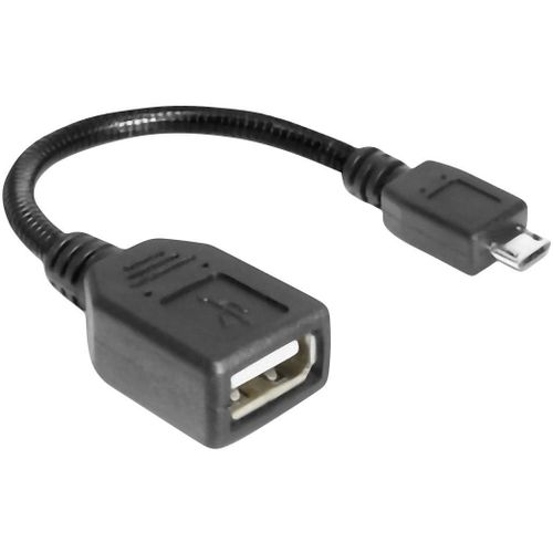 Delock USB kabel USB 2.0 USB-Micro-B utikač, USB-A utičnica 0.15 m crna s otg funkcijom 83293 slika 3