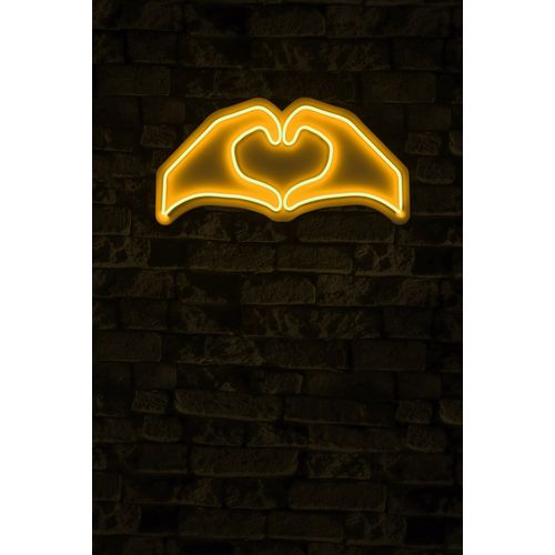 Wallity Ukrasna plastična LED rasvjeta, Sweetheart - Yellow slika 2