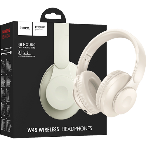 hoco. Slušalice bežične, Bluetooth - W45 Enjoy, White slika 1