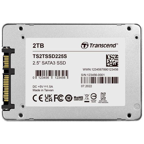 Transcend TS2TSSD225S 2.5" SSD 2TB, SATA III, 3D TLC slika 4