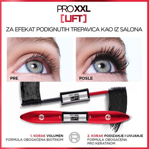 L'Oreal Paris Pro XXL Lift maskara slika 3