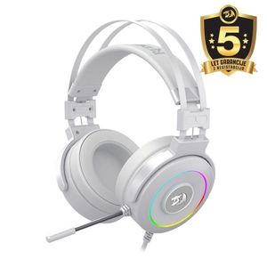 HEADSET - REDRAGON LAMIA 2 H320 RGB WITH STAND - WHITE