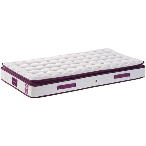 Woody Fashion Madrac, Bijela boja Ljubičasta, Purple 100x200 cm Single Size Padded Soft Mattress slika 2