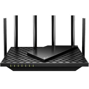 AX5400 Dual-Band Gigabit Wi-Fi 6 Router, 5GHz: 4804 Mbps (802.11ax, HE160); 2.4 GHz: 574 Mbps (802.11ax), 4×4 MU-MIMO, OFDMA; Router Mode, Access Point Mode; 1GHz Dual-Core CPU, 1×Gigabit WAN 4× Gigabit LAN Ports, 1× USB 3.0; IPv4 IPv6 Prot. 6×A