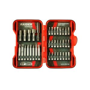 RAIDER Set bitova - 1/4" - 37 kom.
