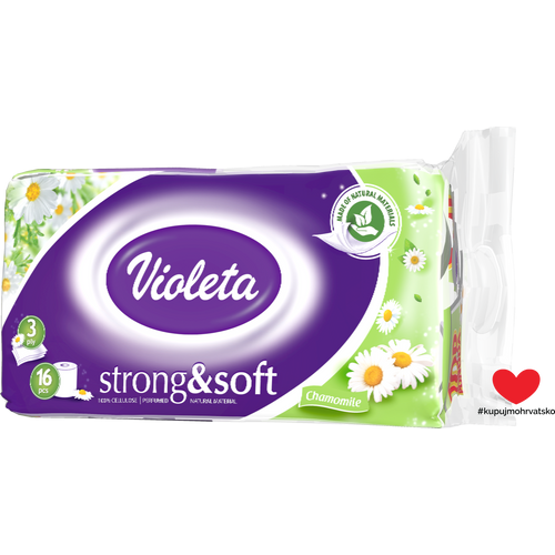 Violeta Toaletni papir 16/1, 3sl., strong&soft kamilica slika 1