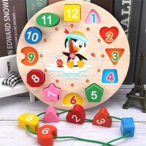 Drvena igračka Montessori sat 