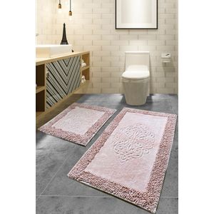 Piante - Powder Multicolor Bathmat Set (2 Pieces)