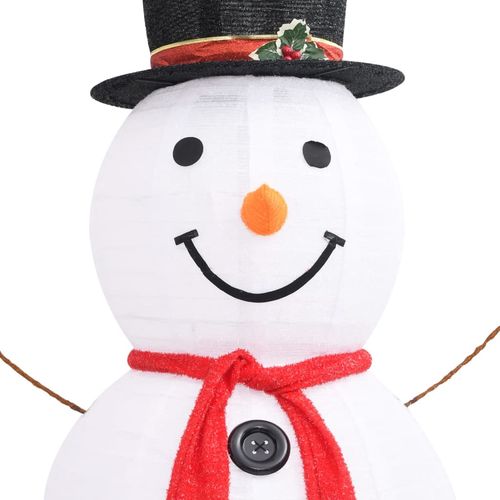 Ukrasni božićni snjegović s LED svjetlom luksuzna tkanina 180cm slika 6
