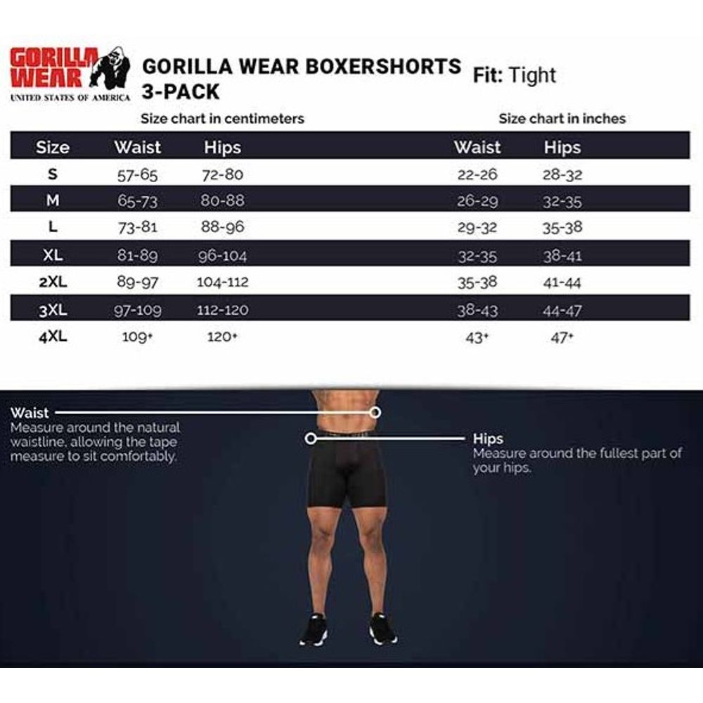 Gorilla Wear Bokserice, 3 kom slika 5