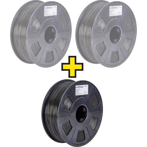 Filament-Paket Renkforce PLA plastika 1.75 mm Crna slika 1