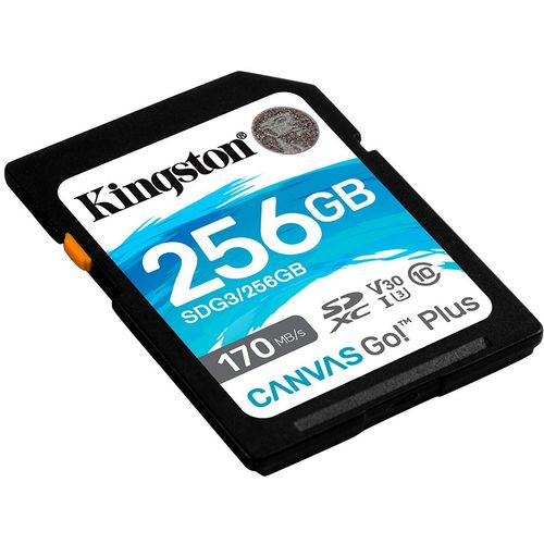 Kingston 256GB SDXC Canvas Go Plus 170R C10 UHS-I U3 V30 EAN: 740617301519 slika 2
