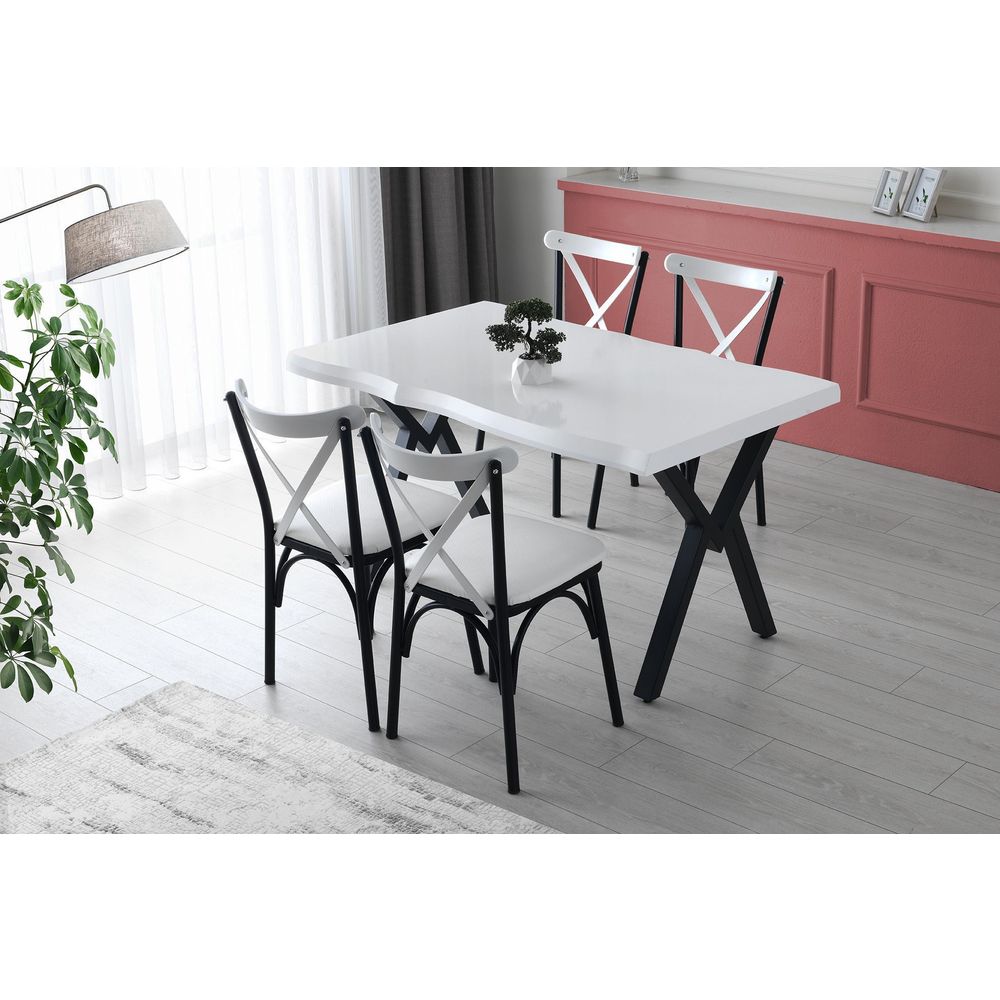 Ekol - 1334 V4 Bijeli Set Stolica (4 Komada) slika 6