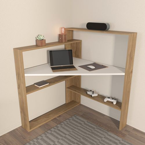 Kelly - Walnut, White Walnut
White Study Desk slika 1