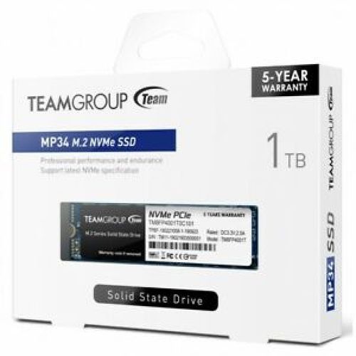 TeamGroup * M.2 2280 1TB MP34 SSD PCIe Gen3 x4, NVM Express, 3400/2900MB/s TM8FP4001T0C101 (7499) slika 3