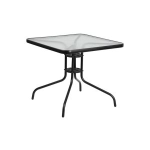 Stol metal staklo - četvrtasti 60x60x70 cm