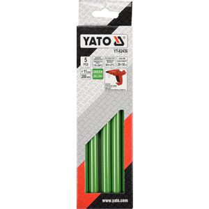 Yato zeleni termotopivi ljepilo štapovi 11,2x200mm, 5 komada