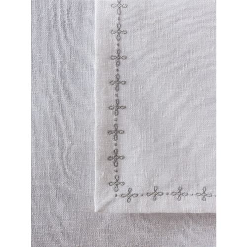 Pera - White White Tablecloth Set (8 Pieces) slika 5