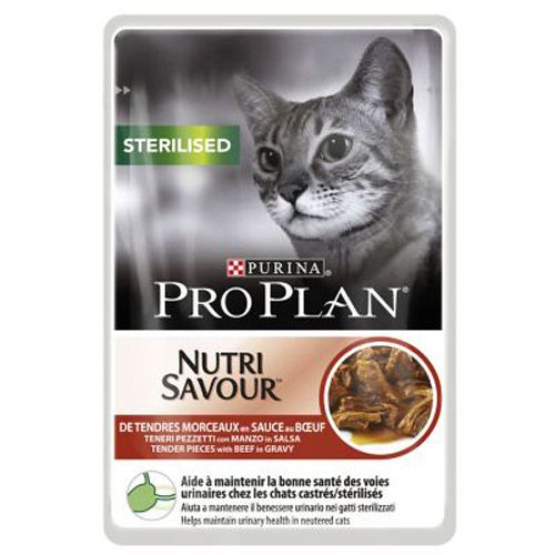 Purina Pro Plan Nutri Savour Cat Sterilised Govedina 85 g slika 1