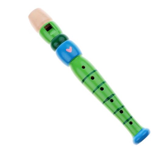 Drvena flauta, zeleno-plava slika 2