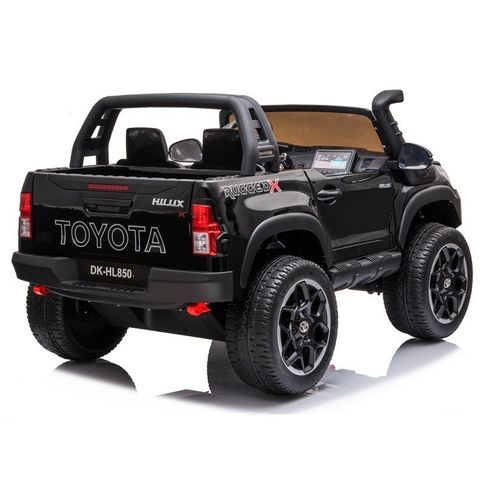 Licencirani auto na akumulator Toyota Hilux 4x4 - dvosjed - crni slika 8