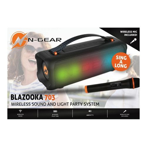 N-Gear Blazooka Zvucnik I Mikrofon 703 Crni slika 1