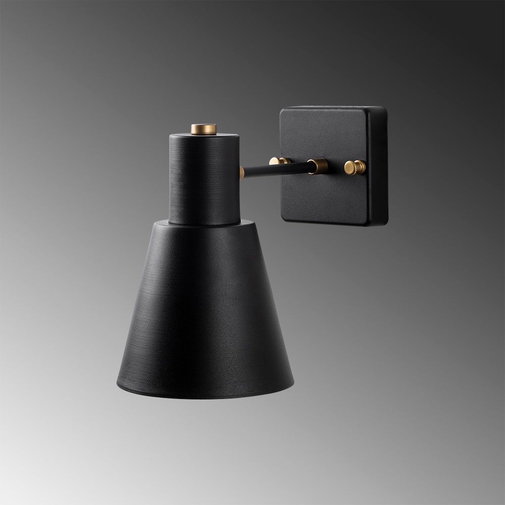 Funnel - 13090 Crna Zlatna Zidna Lampa slika 4