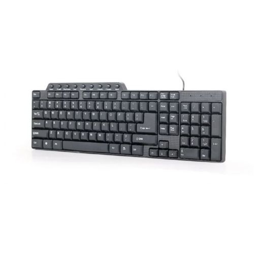 Gembird Compact multimedia keyboard, USB, HR layout, Black slika 1
