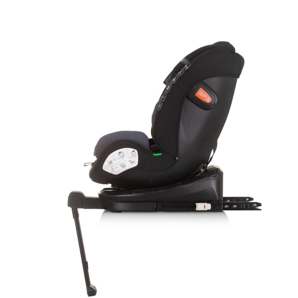 Chipolino Autosjedalica Tourino i-Size 360º 40-150cm Isofix Stktrn02401ob, Obsidian slika 7
