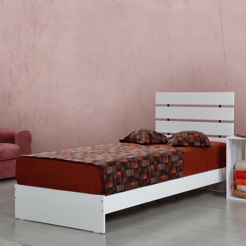 Woody Fashion Jednostruki krevet, Fuga 90LK - Shiny White slika 1