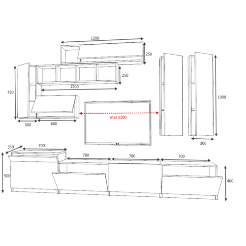 Gauge Concept TV jedinica GIOVANNI slika 4