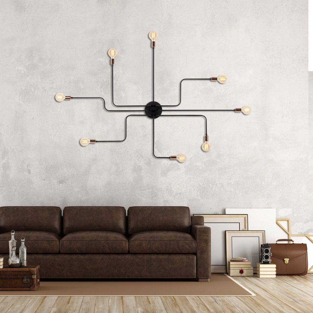 Truva - N-701 Crna Brončana Zidna Lampa slika 1