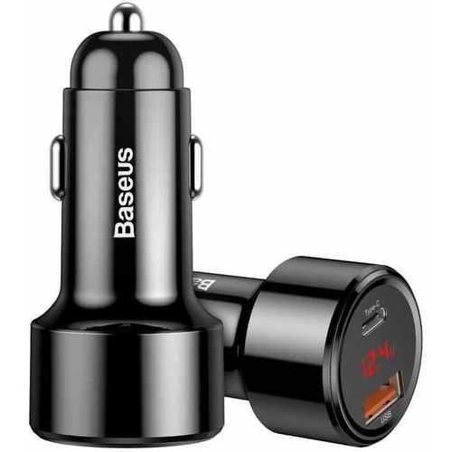 Baseus Magic auto punjač USB + USB-C QC 4.0 PD 45W (crni) slika 3