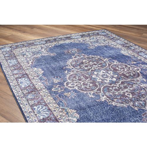 Blues Chenille - Dark Blue AL 249  Multicolor Carpet (140 x 190) slika 5