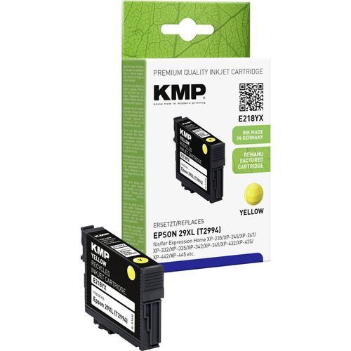 KMP tinta zamijenjen Epson 29XL, T2994 kompatibilan  žut E218YX 1632,4009 slika 2