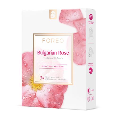 FOREO Farm To Face Sheet Mask - Bulgarian Rose x3 slika 1