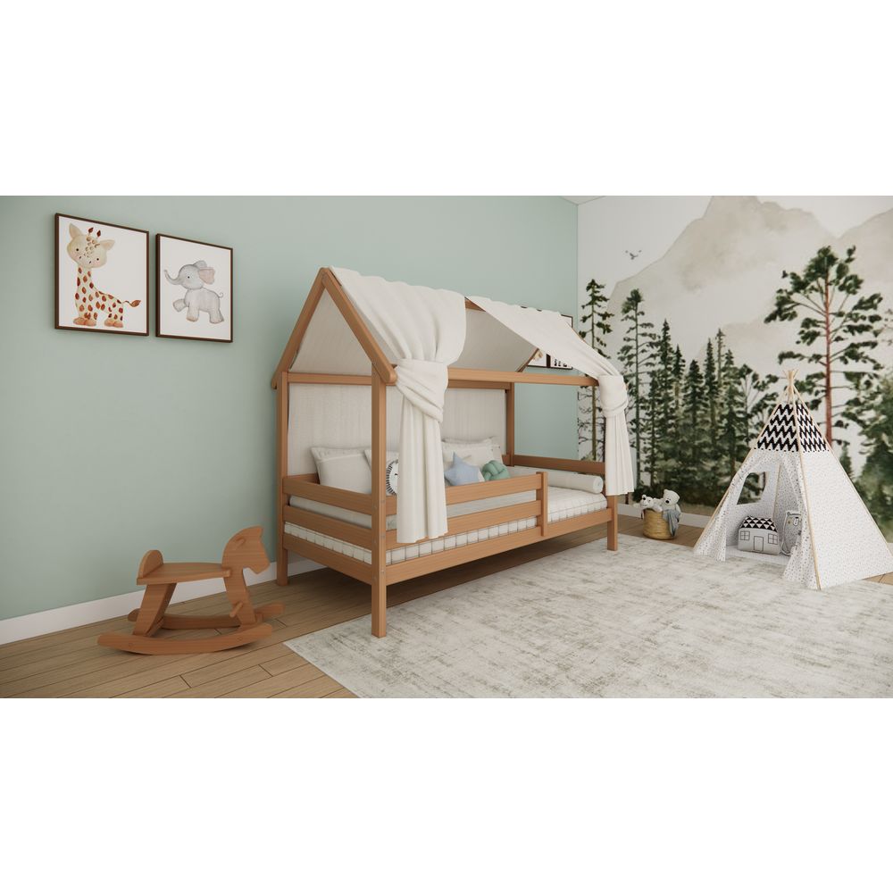 MASTERWOOD krevet kućica Leni  90 x 200 cm od bukve , boja Natur slika 1