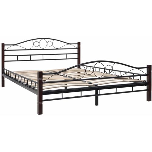 275847 Bed with Mattress Black Metal 140x200 cm(246741+241403) slika 26