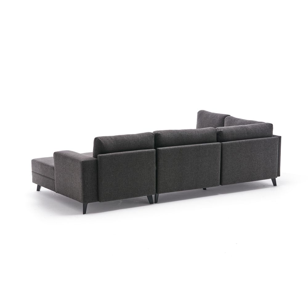 Efsun - Ugao Sofa na Razvlačenje u Antracit Boji slika 7