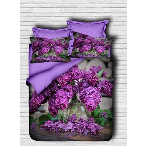 Set Posteljine 135 Purple Green Single