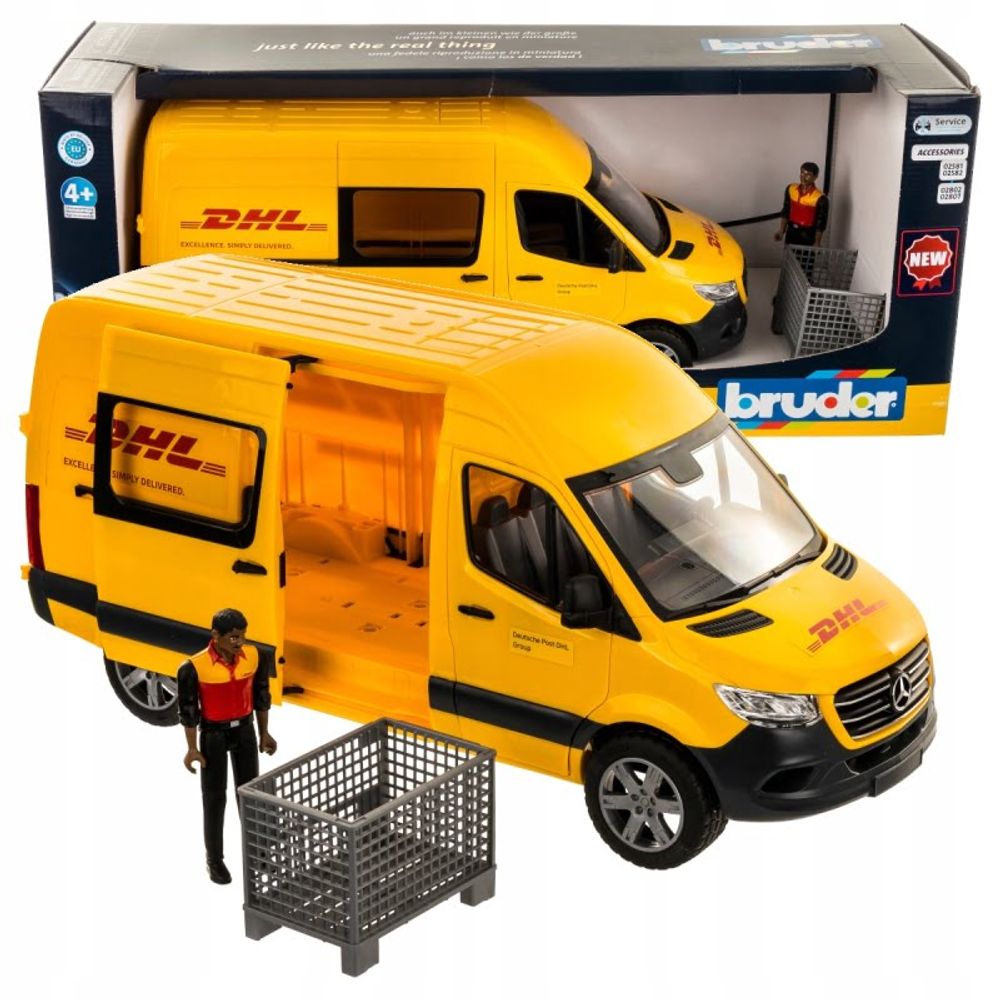 Bruder MB Sprinter DHL kombi sa vozačem 1:16 slika 1