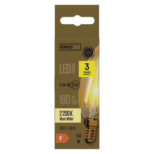 Emos LED sijalica Vintage Candle 2W E14 WW+Z74300 slika 1