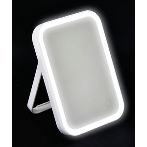 TENDANCE KOZMETIČKO OGLEDALO SA LED RASVETOM NA STALKU 15X2,5X22CM BELA 8551100