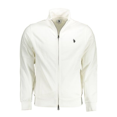 US POLO SWEATSHIRT WITH ZIP WHITE MAN slika 1